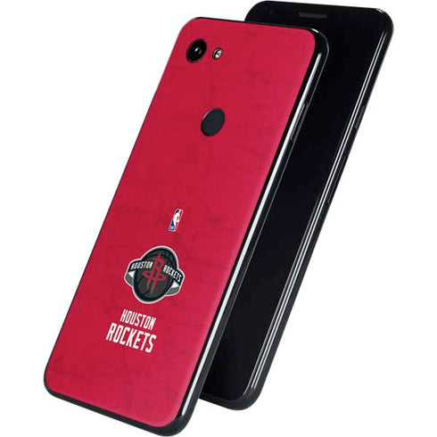 NBA Houston Rockets Distressed Google Pixel 3a Skin